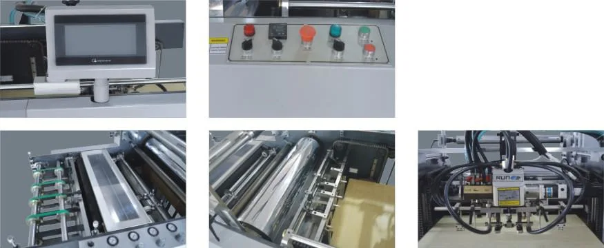 Automatic Paperboard Foil Plastic Flatbed Printer Cutting Coating Gluing Embossing Thermal Film Laminating Machine (SAFM-800)