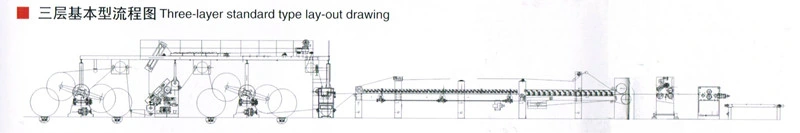 Vacuum Suction Single Facer Corrugated Machine