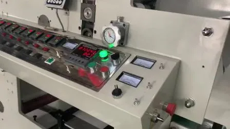 Flexodruckmaschinen Flexo-Etiketten- und Aufkleberdruckmaschine Flexodruckmaschine mit Rotationsstanzstation und Folienstation Etikettendrucker